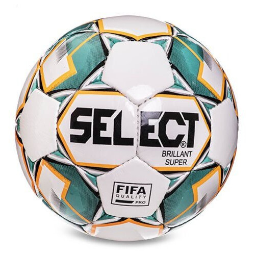 Футбольний м'яч FDSO Select ST Brillant Super Fifa FB-2966 №5 Жовто-зелений (57508136) фото №1