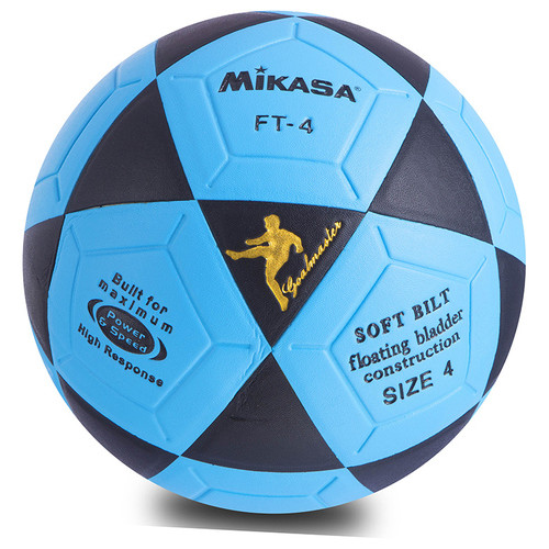 Мяч футбольный FDSO MIK FB-0451 №4 Сине-черный (57508431) фото №1