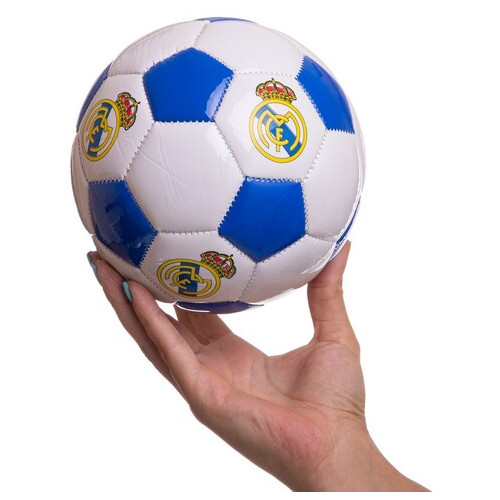 М'яч футбольний FDSO Сувенірний FB-3157 №2 Біло-синій (57508438) фото №4