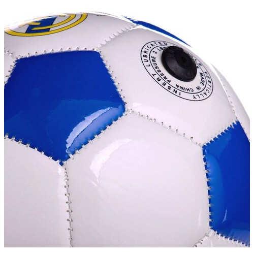 М'яч футбольний FDSO Сувенірний FB-3157 №2 Біло-синій (57508438) фото №3