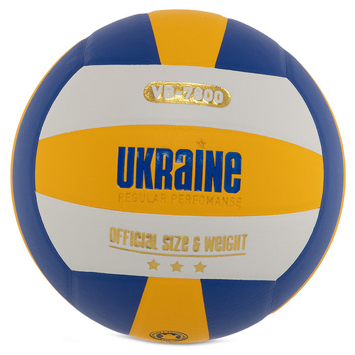 М'яч волейбольний FDSO Ukraine VB-7800 №5 Жовто-синій (57508625) фото №1