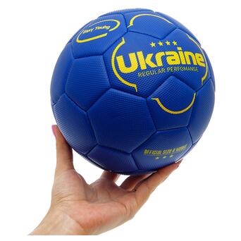 М'яч футбольний FDSO Ukraine International Standart FB-9308 №3 Синій (57508685) фото №6