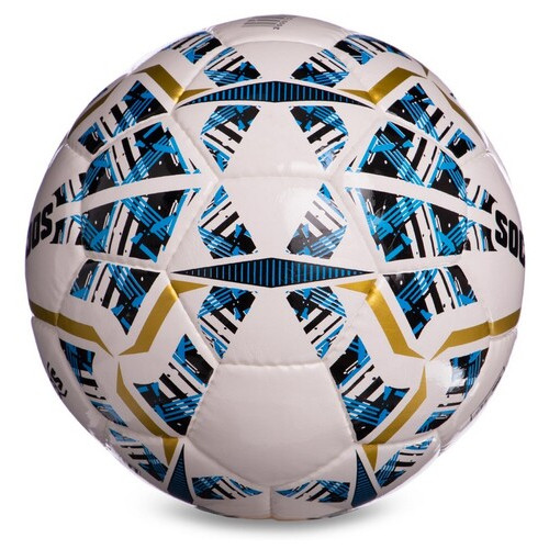 М'яч футбольний Soccermax IMS FB-0004 №5 Біло-синьо-золотий (57569007) фото №2