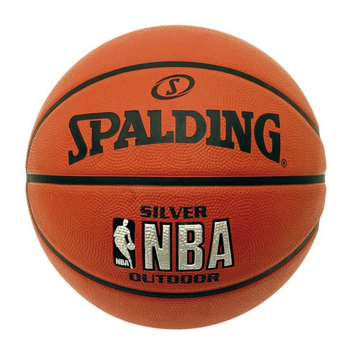Баскетбольний м'яч Spalding NBA Silver Outdoor розмір 6 (30 01592 02 0016) фото №1