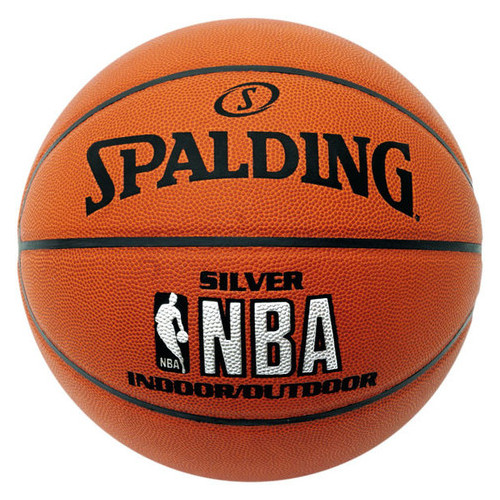 Баскетбольний м'яч Spalding NBA Silver розмір 7 (30 01595 02 0017) фото №1