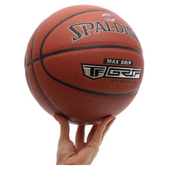 М'яч баскетбольний Spalding TF Max Grip 76873Y №7 Коричневий (57484059) фото №5