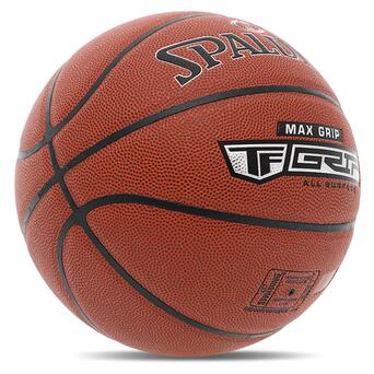 М'яч баскетбольний Spalding TF Max Grip 76873Y №7 Коричневий (57484059) фото №2