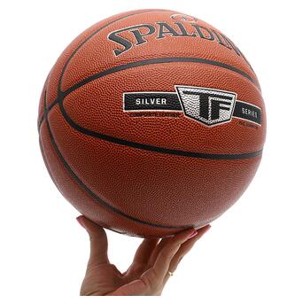М'яч баскетбольний Spalding TF Silver 76859Y №7 Коричневий (57484062) фото №5