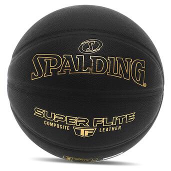 М'яч баскетбольний Spalding TF Super Flite 77559Y №7 Чорний (57484061) фото №1