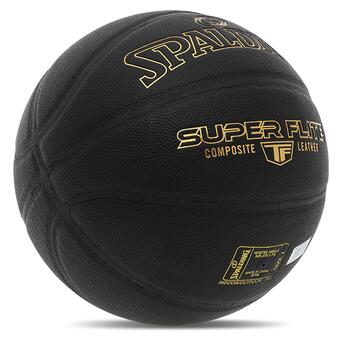 М'яч баскетбольний Spalding TF Super Flite 77559Y №7 Чорний (57484061) фото №2
