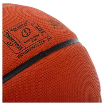 М'яч баскетбольний Spalding гумовий Neverflat HEX 84440Y №7 Помаранчевий (57484064) фото №5