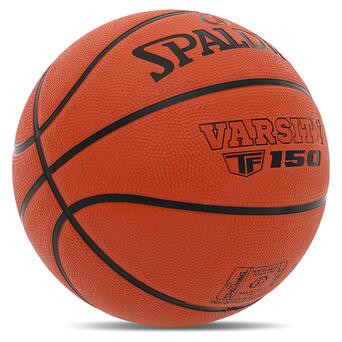 М'яч баскетбольний Spalding гумовий TF-150 Varsity 84421Y5 №5 Помаранчевий (57484065) фото №2