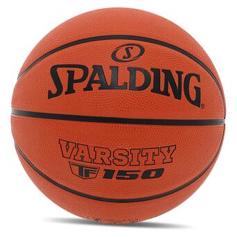 М'яч баскетбольний Spalding гумовий TF-150 Varsity 84421Y5 №5 Помаранчевий (57484065) фото №1