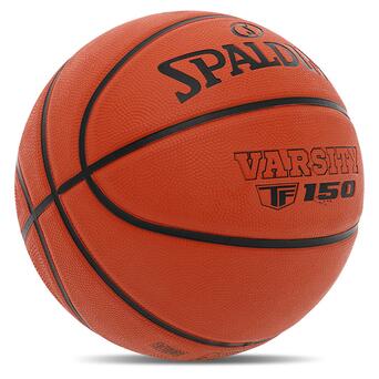 М'яч баскетбольний Spalding гумовий TF-150 Varsity 84421Y6 №6 Помаранчевий (57484066) фото №2