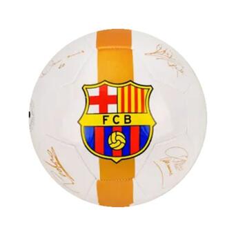 М'яч футбольний  №5 Барселона, білий Mic (FB20127) фото №1