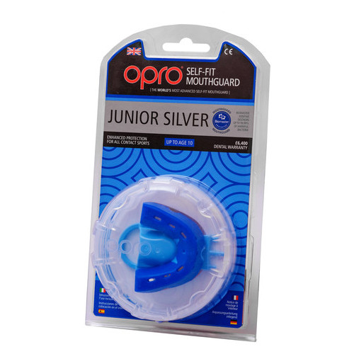 Капа OPRO Junior Silver Blue/Light Blue (002190002) фото №5