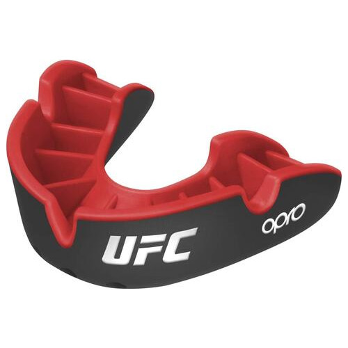Капа OPRO Silver UFC дитяча (вік до 11) Black/Red (ufc.102515001) фото №2