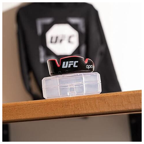 Капа OPRO Silver UFC дитяча (вік до 11) Black/Red (ufc.102515001) фото №4