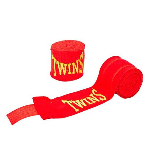 Бінти боксерські Twins бавовна з еластаном 3м червоний (5466-3-4) фото №1