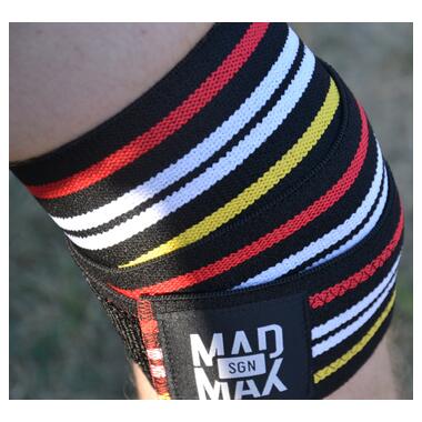 Бинти на коліна MadMax MFA-292 Knee Wraps Black фото №10
