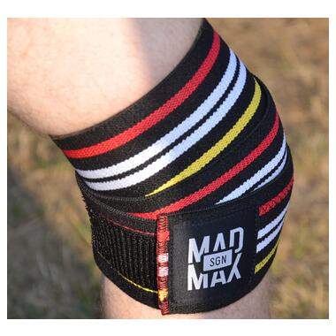 Бинти на коліна MadMax MFA-292 Knee Wraps Black фото №4