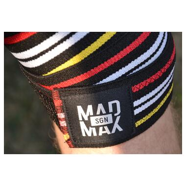 Бинти на коліна MadMax MFA-292 Knee Wraps Black фото №7