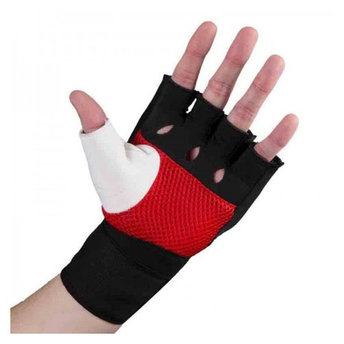 Бинт-перчатки гелевые Title Boxing Assault Wraps (L) Черные с красным фото №2