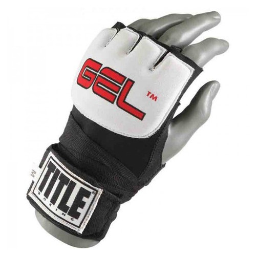 Бинт-перчатки гелевые Title Boxing Revolution Fist Wraps (L) Черные с белым фото №1