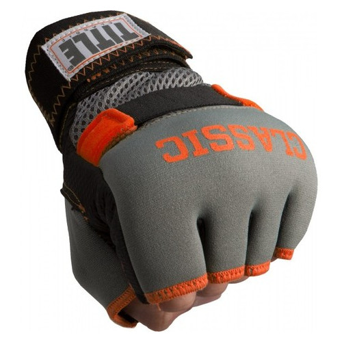 Бінт-рукавички гелеві Title Classic Gel-X Wraps (L) Сірі з оранжевим фото №1