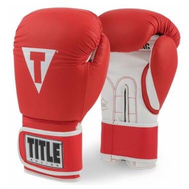 Боксерські рукавички TITLE Boxing Limited PRO STYLE Leather Training 3.0 (12oz) Червоні фото №1