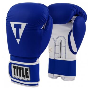 Боксерські рукавички TITLE Boxing Limited PRO STYLE Training 3.0 (16oz) Сині фото №1