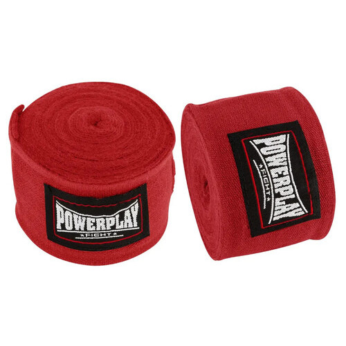 Бінті для боксу PowerPlay 3046 червоні(3м) фото №3
