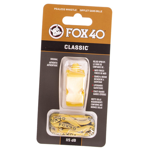 Свисток суддівський FDSO Classic FOX40 Жовтий (33508215) фото №1
