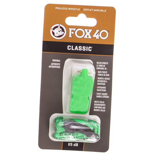 Свисток суддівський FDSO Classic FOX40 Зелений (33508215) фото №1