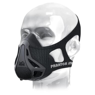 Маска для тренування дихання Phantom Training Mask Black L фото №1