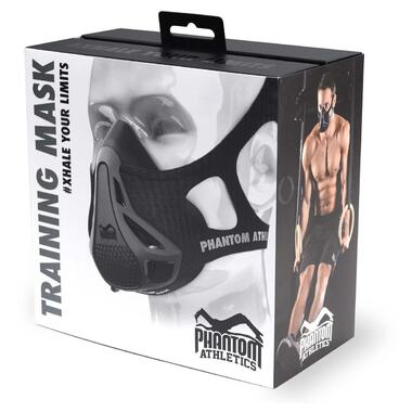 Маска для тренування дихання Phantom Training Mask Black L фото №4