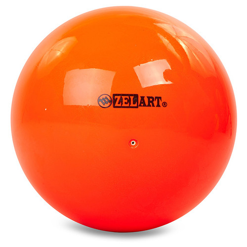 М'яч для художньої гімнастики Zelart RG200 20см Оранжево-червоний (60363163) фото №1