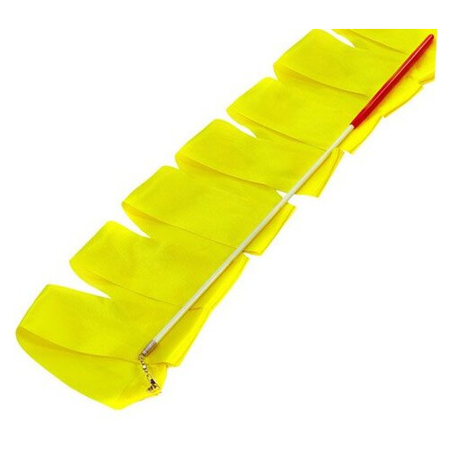 Стрічка для гімнастики з паличкою Lingo C-3249 3.3 м Жовтий (60506004) фото №1