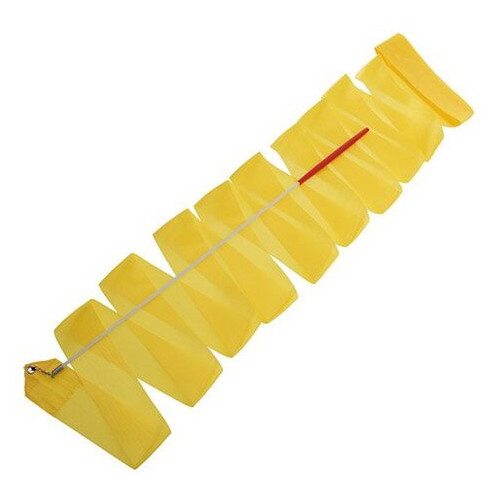 Стрічка для гімнастики з паличкою Lingo C-7152 4 м Жовтий (60506005) фото №1