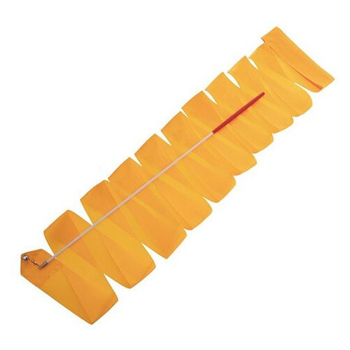 Стрічка для гімнастики з паличкою Lingo C-7152 4 м Помаранчевий (60506005) фото №1