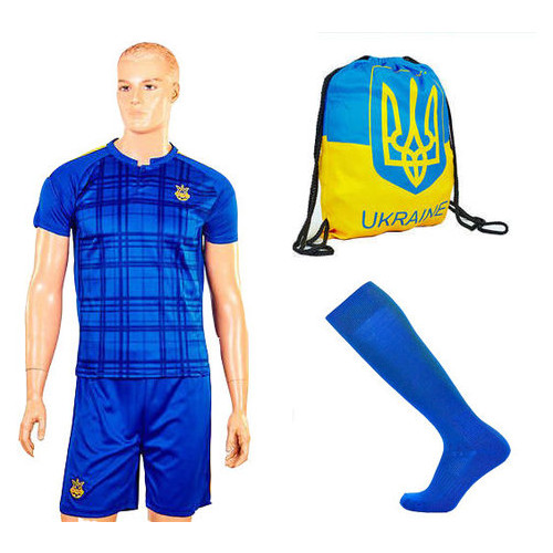 Комплект детской футбольной формы FB-Sport CO-3800-UKR-16B Украина Размер L (28 рост 145-155 см) фото №1