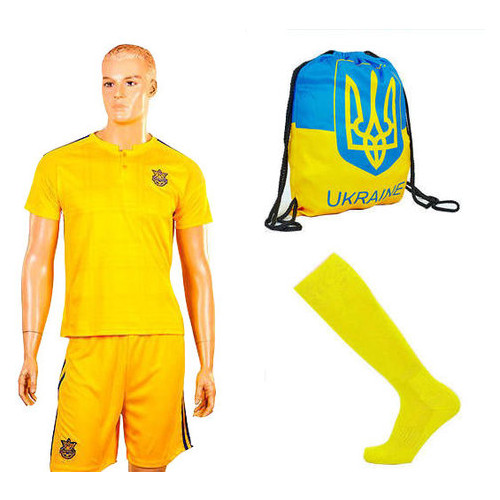 Комплект детской футбольной формы FB-Sport CO-3800-UKR-16Y Украина  Размер XS (22 рост 116 см) фото №1