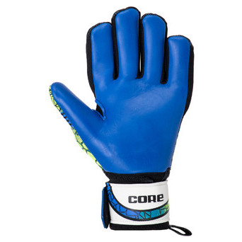 Рукавички воротарські із захистом пальців Core FB-9533 10 Синій (57568008) фото №2