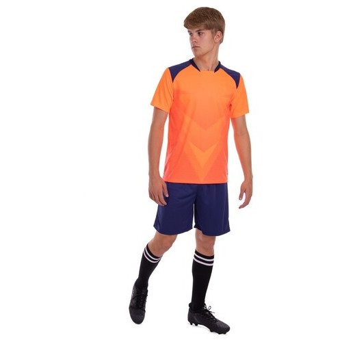 Футбольна форма Lingo LD-M8627 3XL Оранжево-темно-синій (57506021) фото №4