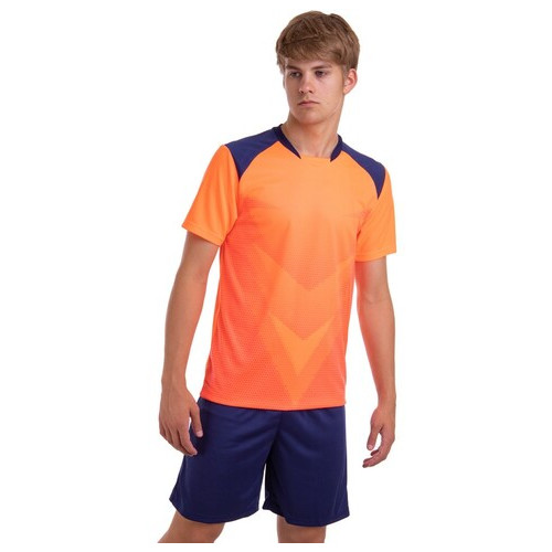 Футбольна форма Lingo LD-M8627 3XL Оранжево-темно-синій (57506021) фото №2