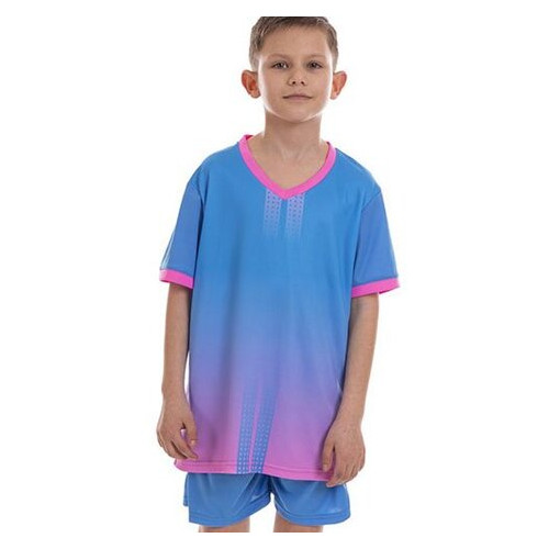 Форма футбольна дитяча FDSO D8826B 3XS Блакитно-рожевий (57508020) фото №1