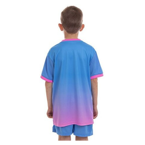 Форма футбольна дитяча FDSO D8826B 3XS Блакитно-рожевий (57508020) фото №4