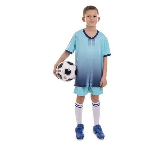 Форма футбольна дитяча FDSO D8826B S М'ятно-синій (57508020) фото №5
