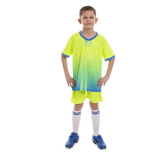 Форма футбольна дитяча FDSO D8826B XS Салатово-блакитний (57508020) фото №5