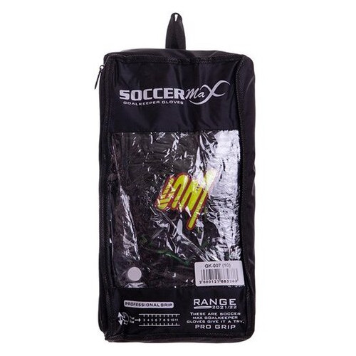 Рукавички воротарські FDSO Soccermax GK-007 8 Чорно-жовтий (57508103) фото №5